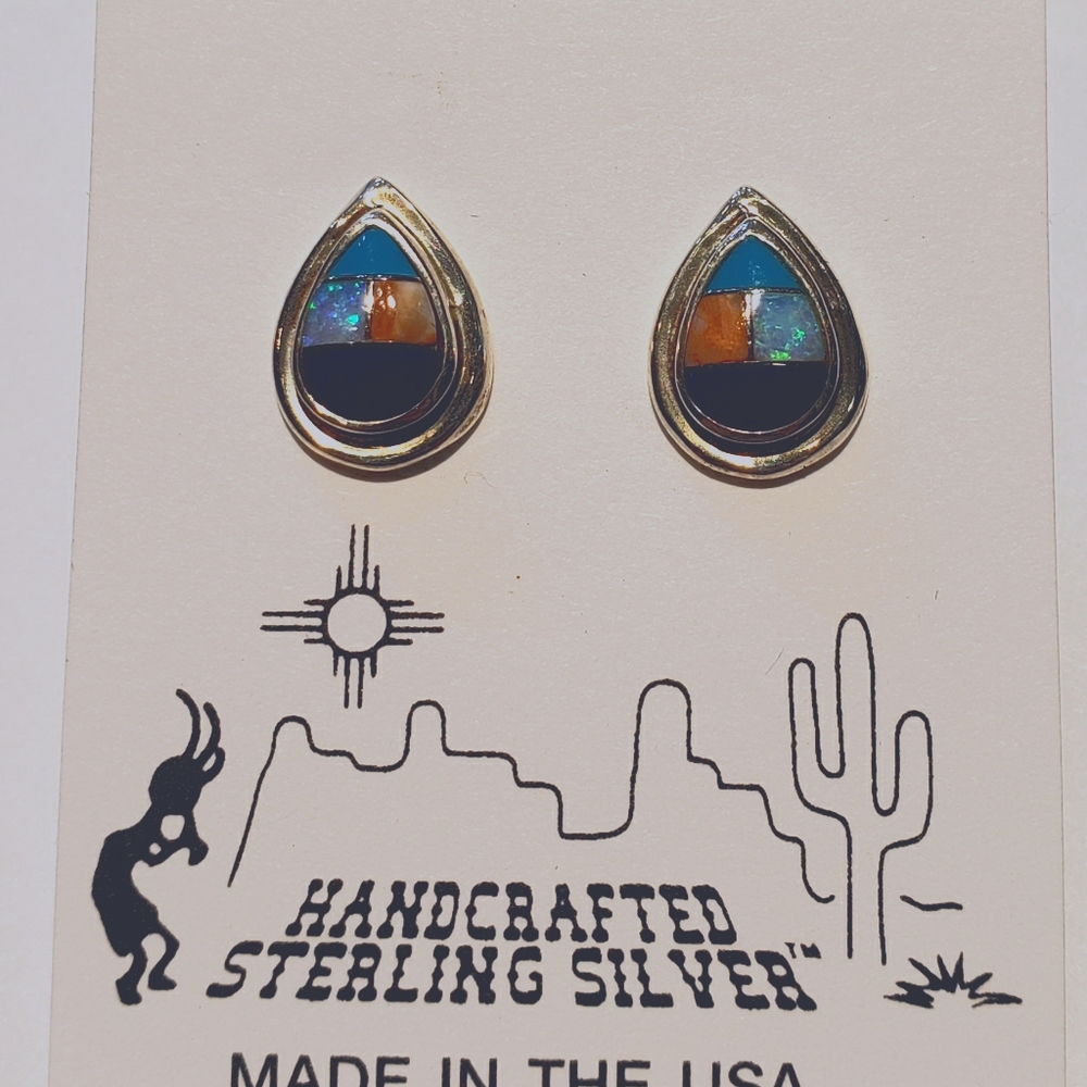 Sterling silver stud earrings